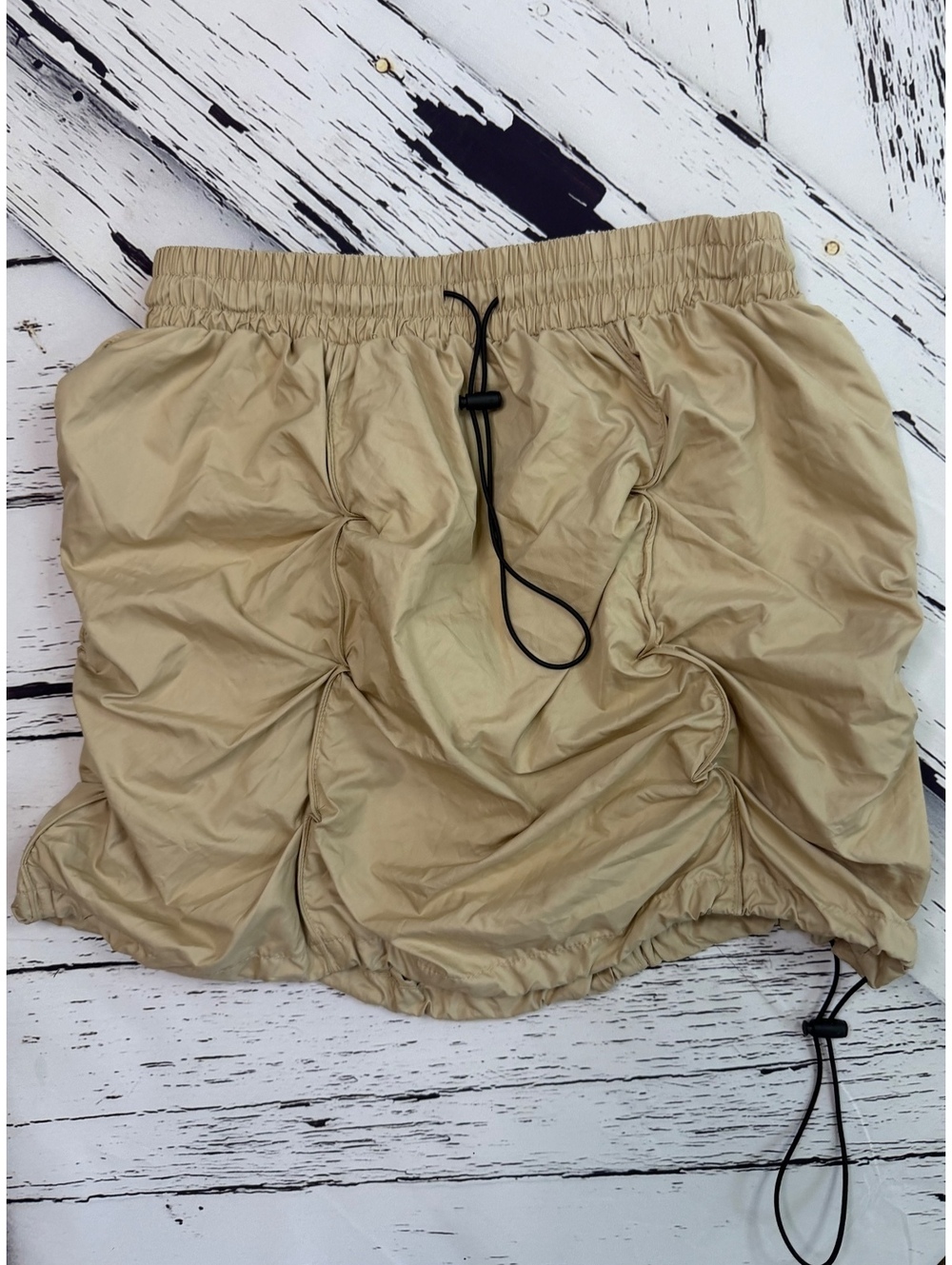 Better Be Y2K Utility Gorpcore Parachute Bubble Mini Skirt Women’s Small